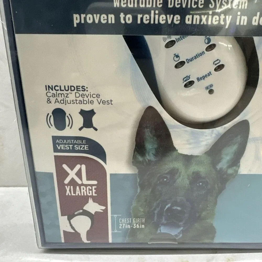 Calmz Anxiety Relief System for Dogs X-Large (27-36” ) Chest Wearable Device